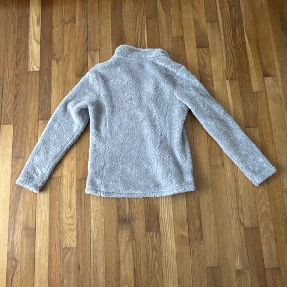 Patagonia Los Gatos Sherpa Fleece Pullover Jacket Gray Women's 1/4 Zip Size S - Picture 5 of 5